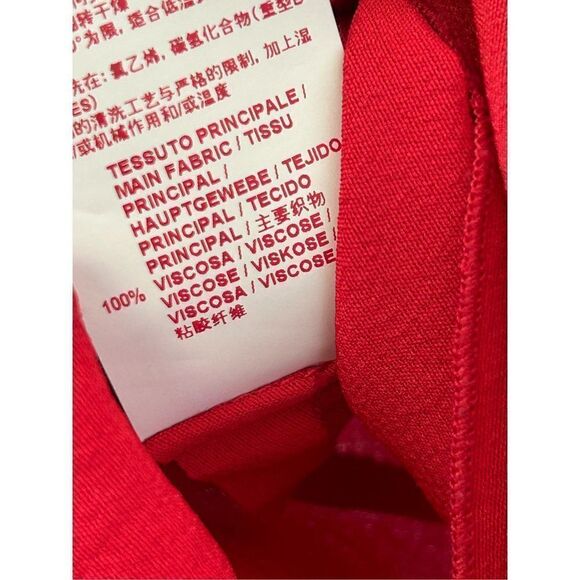 Marni Commessa Pleated Sleeveless Blouse Women’s Red Size 40 - Picture 7 of 7